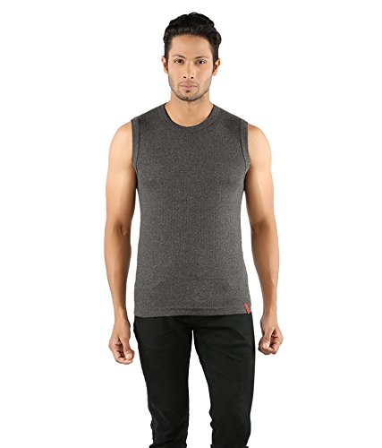SOLO Men’s Designer Round Neck Cotton Muscle Tee Vest Casual Sleeveless/Classic Soft Stretchable Short Crew Undershirt