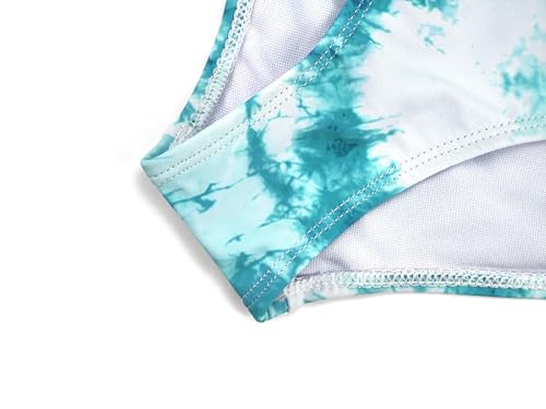 SHEKINI Girls' Bikini Sets U Neck Floral Printing Bow-Knot Two Piece Bathing Swimsuits for Girls 6-12 Years.4