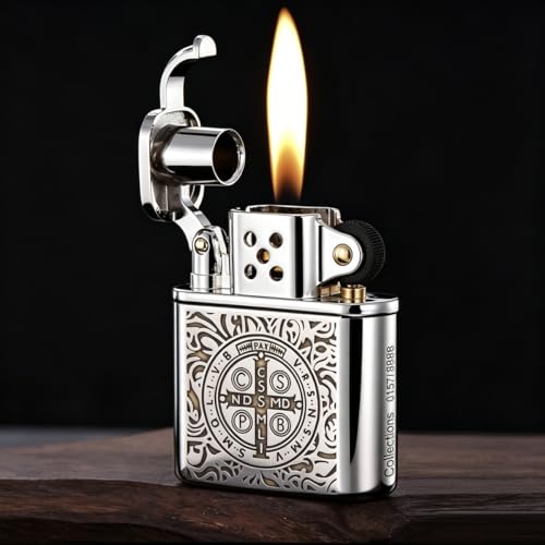 Encendedor Vintage Constantine de Latón Plateado