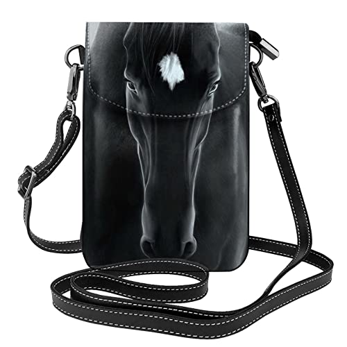 Sac à bandoulière Black Horse pour femme et fille, petit format