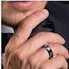 Personalized Ring for Couples 4mm 6mm Silver Gold Plated and Silver Rose Gold Plated Customized Tungsten Engraved Engagement Wedding Band