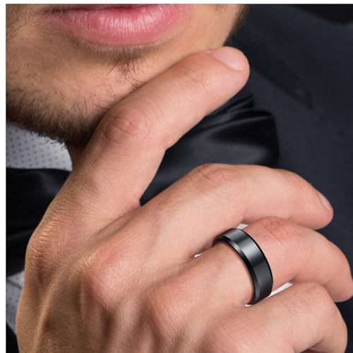 Personalized Ring for Couples 4mm 6mm Silver Gold Plated and Silver Rose Gold Plated Customized Tungsten Engraved Engagement Wedding Band2