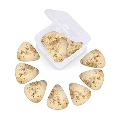 Ensemble de 12 médiators de guitare de fleurs sauvages d’abeilles rurales pour guitare acoustique, guitare électrique… - Les Beatles, Paul McCartney, John Lennon, RIngo Starr, George Harrison Ensemble de 12 médiators de guitare de fleurs sauvages d'abeilles rurales pour guitare acoustique, guitare électrique… – Image 7