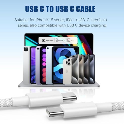 Cable USB C para iPhone 15 ideal para cargar tu iPad en el sofá gracias a sus 3 metros de largo 7