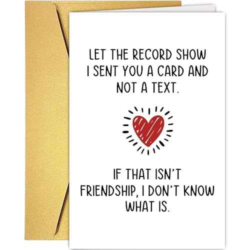 Supoeguk Hilarious Birthday Card for Friend, Funny Best Friend Birthday Card for Women Men, If That...
