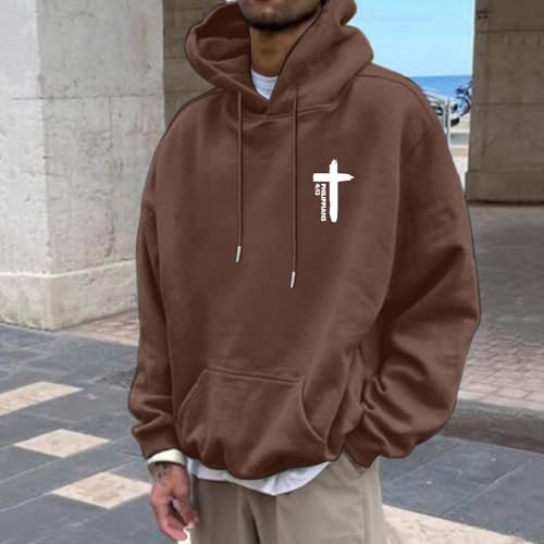 Hoodies For Men Cross Graphic Drawstring Long Sleeve Warm Pullovers Winter Comfortable Casual Hoodie With Pocket3