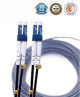 Elfcam® - 120m Geschirmtes Stahl-Glasfaserkabel für Außen- und Innenbereich LC/UPC zu LC/UPC OS2 Duplex Monomode 9/125μm LSZH,Schwarz (120M) – Ansicht 4
