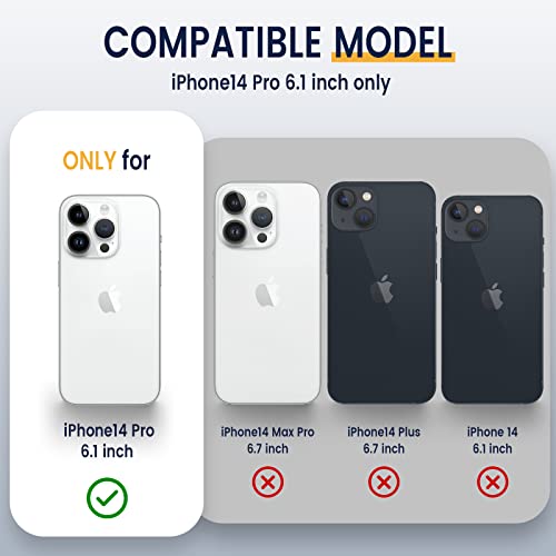 Goton For Iphone 14 Pro Case, Iphone 14 Pro 2022 [360°Kickstand Ring] [Magnetic Car Holder] [Slide Camera Cover] [Military Grade Drop Protective] Case For Iphone 14 Pro Case 6.1'' Black #TOP1