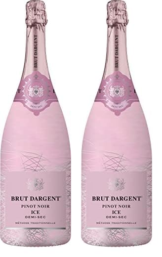 Brut Dargent - Ice Rosé Pinot Noir Halbtrocken Sekt, Magnum, Méthode Traditionnelle (1 X 1.5 L) (Packung mit 2)
