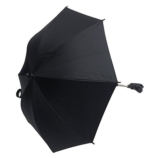 Universal Baby Sonnenschirm für Quinny Buzz Zapp Moodd Speedi, schwarz