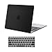 MOSISO Plastic Hard Shell Case & Keyboard Cover Compatible MacBook 12 Inch Retina Display Model A1534 (Newly Version 2017/2016/2015), Black