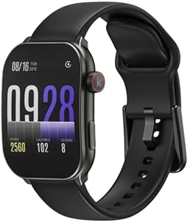 Kieslect Balance Note Smart Watch – 2.01” Full AMOLED Display, Bluetooth Calling, Health & Fitness Tracking – Black | Long Battery Life & Sleek Design