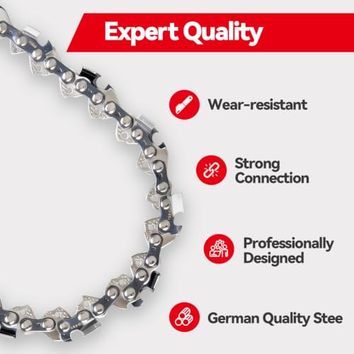 SALI 20 Inch Chainsaw Chain, 3/8" LP Pitch .050" Gauge 72 Drive Links, Fits Stihl MS290/MS310/MS391, Husqvarna 455 Rancher/460/359 and More, Full Chisel, (3 Chains) by SALI - Used condition - Image 6