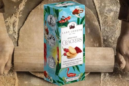 2 galletas artesanales de pimentón ahumado Lady Joseph de 100 g