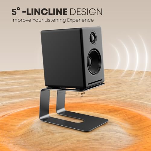 Bicrergo Desk Speaker Stands,Audio Elevation Speaker Stands For Studio Monitors thumb #1