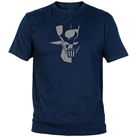Camisetas EGB Camiseta Mazinger Z Adulto/niño ochenteras 80´s Retro (Marino, M) Cover