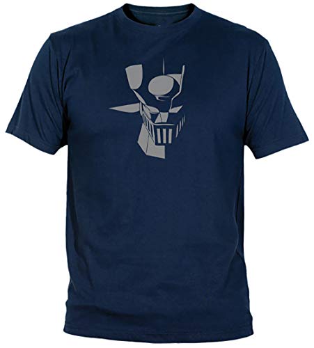 Camisetas EGB Camiseta Mazinger Z Adulto/niño ochenteras 80´s Retro (Marino, 7-8 años)