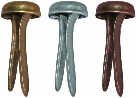 Advantus TH92703 Idea-Ology Long Fasteners .4375" 99/Pkg-Antique Nickel, Brass & Copper, Original Version