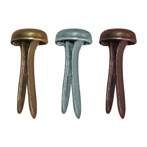 Metal Long Fasteners By Tim Holtz Idea-Ology, 99 Per Pack, 7/16 Inches, Antique Finishes, Th92703 #TOP1