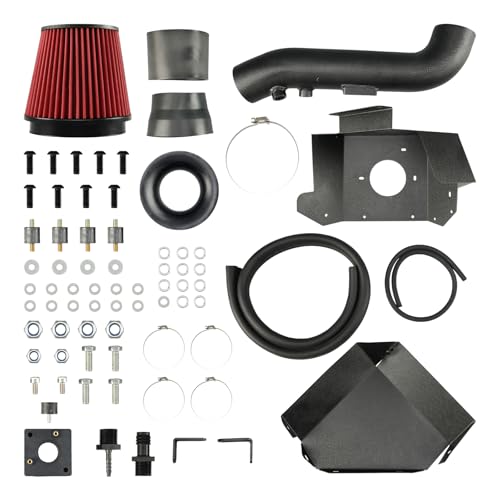 PHILTOP 3.5“ Cold Air Intake Kit System + Heat Shield Compatible with 2010-2023 Toyota 4Runner, FJ Cruiser, V6 4.0L Red by PHILTOP - Image 3
