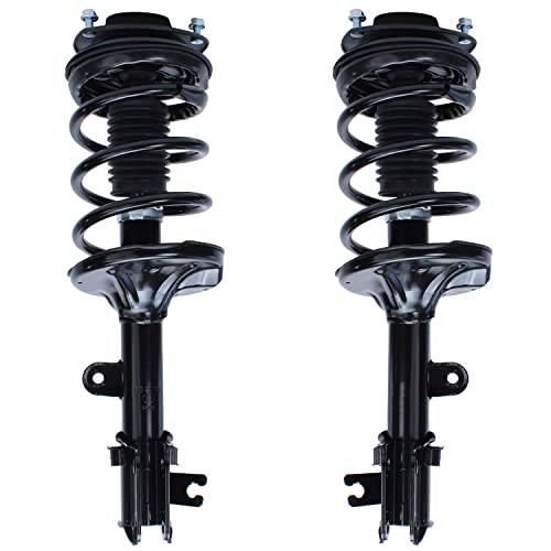 Image of Detroit Axle - Front 10pc Struts Kit for 05-09 Hyundai Tucson, 05-10 Kia Sportage, Struts & Coil Spring Tie Rods Sway Bars Boots 2005 2006 2007 2008 2009 2010 Replacement Suspension