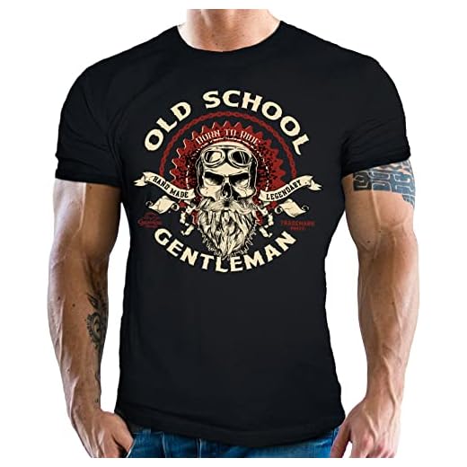 Gasoline Bandit Biker Racer - Camiseta para hombre, diseño de moto, Old School, L
