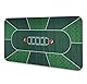 LaiEr Pokermatte10 Spieler Texas Hold’em Gummimatte Pokeroberseite Matte für Tabelle Faltbare bewegliche Pokertischanordnung für Pokerspiele Blackjack Kasino,(160*80*0.2cm,Grün)