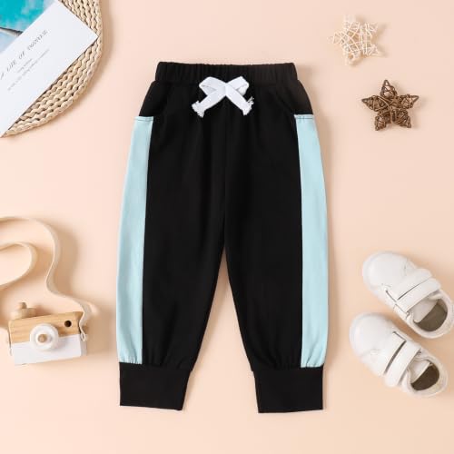 Image of FOCUTEBB Toddler Boy Clothes Baby Boys Fall Winter Outfits Long Sleeve Sweatshirt Top Jogger Pants Set Boys Outfit Set 12M-4T