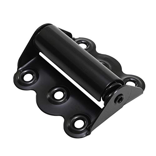 Litepak Screen Door Hinge Professional Grade Hardware Self-Closing Easy Install (2 Pack, Black) #TOP1