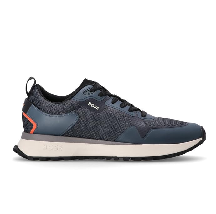 Sneakers de luxe BOSS Jonah_Runn_Meth en bleu azur et pointure 45