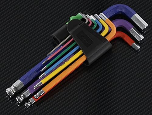 Radar Products 9 Piece Long Arm Ball Point Hex Key Set - Allen Allan Alan Key