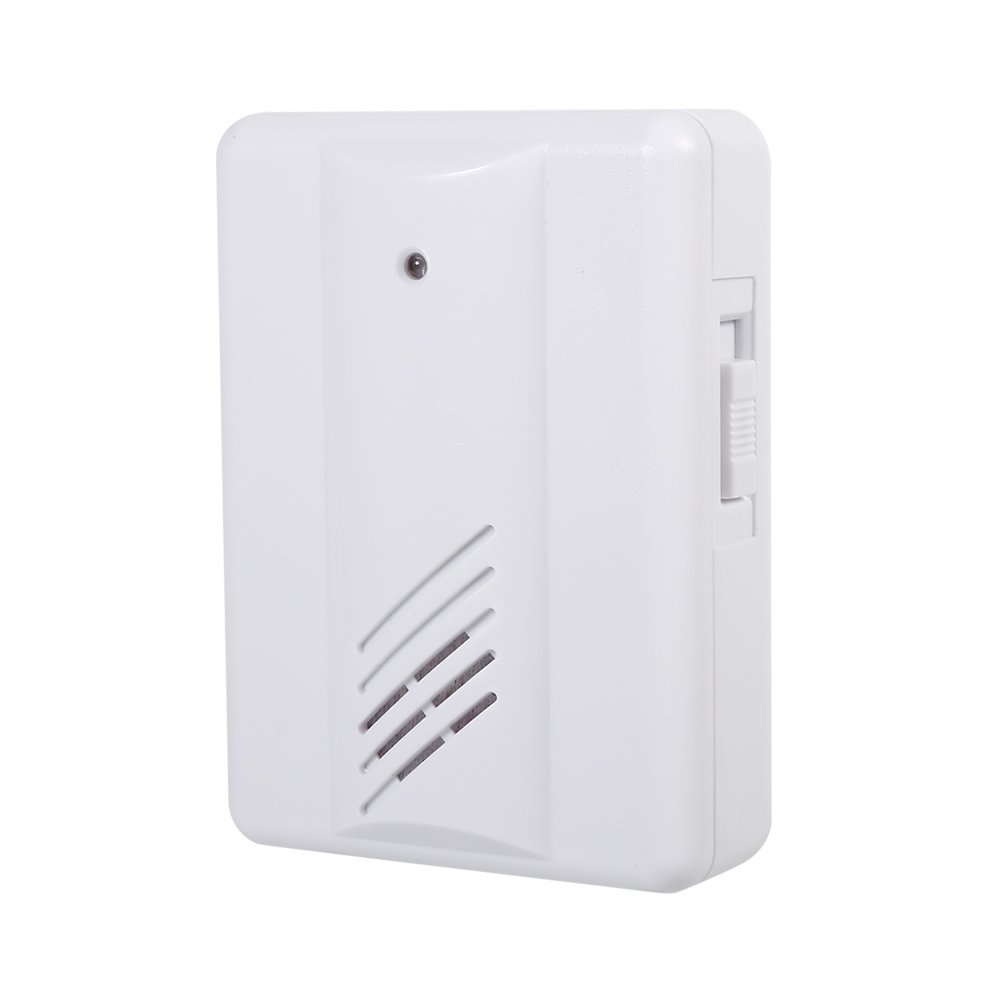 Sensore di Movimento con Allarme Wireless Rilevatore di Movimento Infrarossi con Allarme a Induzione Kit Campanello da Esterno(1 Ricevitore + 2 trasmettitori)