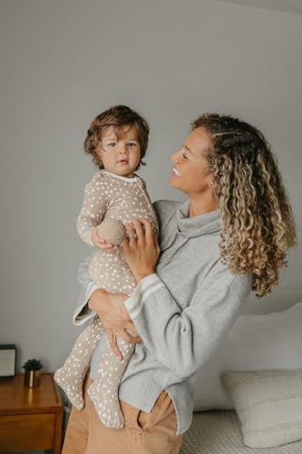 Image of Copper Pearl Zip-Up Footie Baby Pajamas - Soft Newborn Onesies for Boys & Girls, Tag-Free with Two-Way Zipper Baby Sleepers for Newborn - 24 Months, Fawn