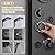 BATHLAVISH 6 in 1 Shower Panel Tower System, Rainfall Shower Panels Set w/LED and Digital Display Stainless Steel Shower Tower with Waterfall Tub Spout 2-Type Massage Jets Handheld Head Matte Black