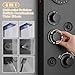 BATHLAVISH 6 in 1 Shower Panel Tower System, Rainfall Shower Panels Set w/LED and Digital Display Stainless Steel Shower Tower with Waterfall Tub Spout 2-Type Massage Jets Handheld Head Matte Black