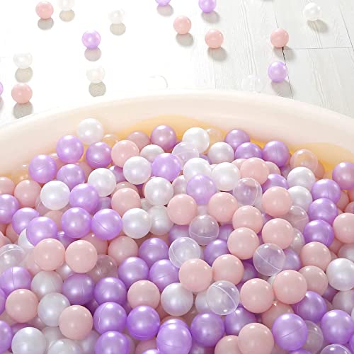 Realhaha Ball Pit Balls, 100Pcs Plastic Stress Balls For Kids Girls Playhouse Unicorn Partys Decoration Baby Shower Christmas Party Gifts Not Include Ball Pit #TOP6