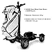 AESWGOF 2400W Electric Golf Cart with Seat & Umbrella, Foldable, Dual Motor, 48V 20Ah Battery – Compact, Stylish, Effortless Mobility for Golf Courses (Black)
