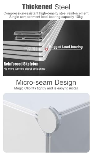 Organiseur de garde-robe pliable en plastique | Cube de rangement modulaire pour vêtements