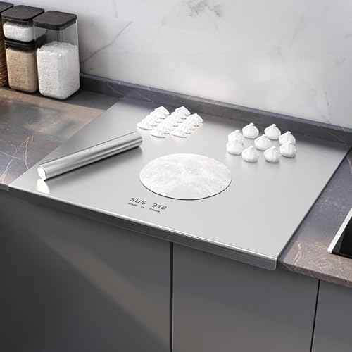 Planche à découper en acier inoxydable de qualité alimentaire durable - 6