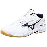 [ミズノ] 卓球シューズ ウエーブドライブ 9 軽量性 グリップ性 ホワイト/ネイビー/ゴールド 25.5 cm 2E
