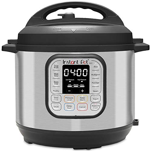 Instant Pot DUO 60 Duo 7-in-1 Smart Cooker, 5.7L – Pressure Cooker, Slow Cooker, Rice Cooker, Sauté Pan, Yoghurt Maker, Steamer and Food Warmer, Brushed Stainless Steel