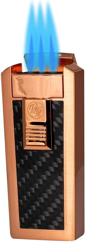 Rocky Patel CFO Triple Torch Lighter - Copper and Black