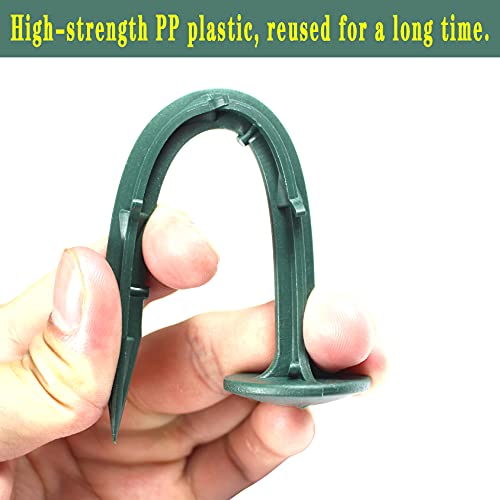 Image of 6-Inch Plastic Stakes Sturdy Lawn Nails Anchors Rustproof(50)