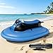 QIUNAOZI Lancha Motora Eléctrica Inflable, Moto Acuática para 1-2 Personas, 9 Modos De Velocidad, 3-7 Km/H, 45-130 Min De Autonomía, para Piscina, Lago Y Mar Blue-10000mAh