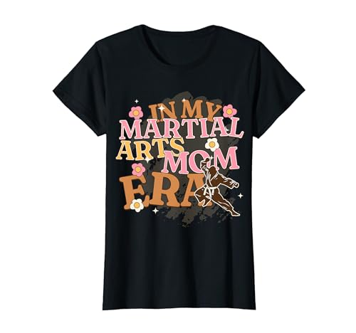In My Martial Arts Mom Era Retro Groovy Día de la Madre Camiseta