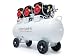 Produktbild Starkwerk Flüsterkompressor Druckluftkompressor Kompressor 10 Bar 3,3 KW 4,5 PS 230 Volt SW 477/10 Compressor inklusive Druckminderer und Wasserabscheider
