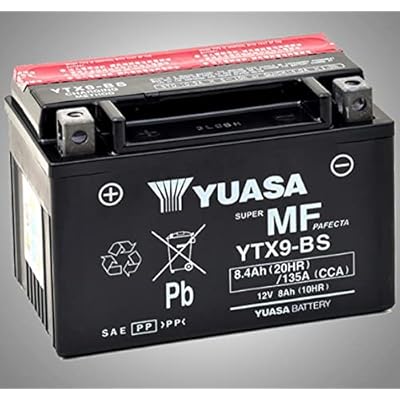 Yuasa YUAM329BS YTX9-BS Maintenance Free AGM Battery with Acid pack