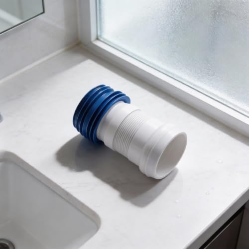 Tubo de conexión de inodoro flexible y ajustable con junta anti fugas 7