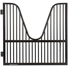 Schneiders Titan Elite One-Piece Horse Stall Gate with Yoke - 52" Wide | Heavy-Duty Solid Steel Horse Gate | Secure Ventilated Stall Barrier for Barn & Farm Use | Color Black Armor