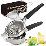 YXT&BEYOND Grande Spremiagrumi Manuale Acciaio Inox, 8,5 cm di Diametro, Adatto per Limoni, Arance e Pompelmo, Strumento per Ristorante, Cucina, Bar, Anticorrodente, Apto per Lavastoviglie immagine